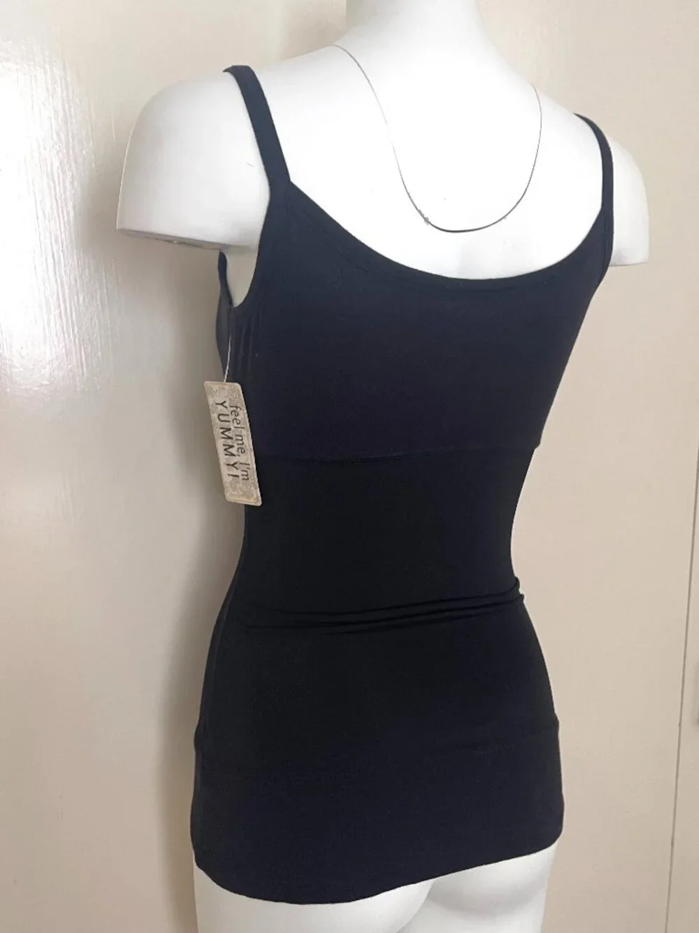 NWT YUMMIE TUMMIE Briana Original Long Black Tank Shapewear S